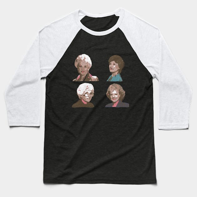 The Golden Girls Baseball T-Shirt by Oyeplot